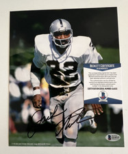 JACK TATUM OAKLAND RAIDERS SIGNED 8X10 PHOTO BECKETT AUTHENTICATION Q14515 BAS