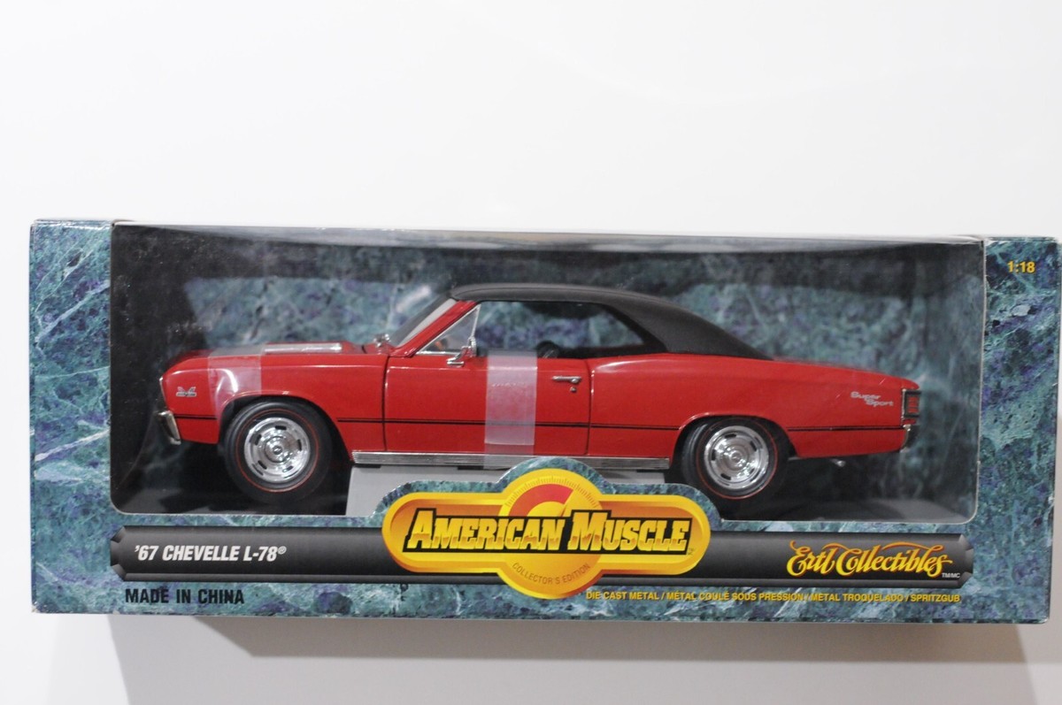 American Muscle 1967 Chevelle 1/18 リミテッド AMERICAN MUSCLE 1967 CHEVELLE L-78 RED IN SCALE 1:18 NEW | eBay