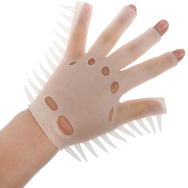 Spiky Glove Kids Adult Soft Stretchy Tactile Sensory Toy Autism