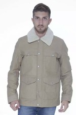 Gant Beige Long-sleeve Cotton Jacket With Pockets