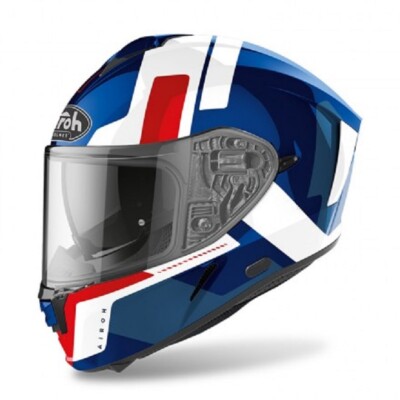 Airoh Spark Shogun Full Face Motorcycle Helmet M White Red Blue
