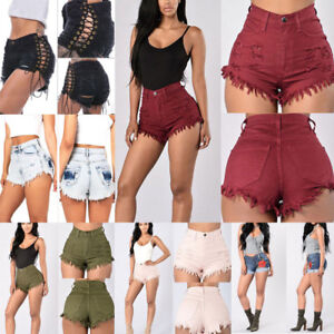 Summer Women High Waisted Short Mini 