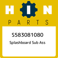 S583081080 Hino Splashboard sub ass S583081080, nuevo genuino OEM pieza