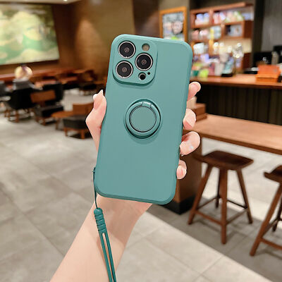 Custodia Rigida Con Anello Per IPhone 15/14/13/12/11/X/8/SE - Foto 7