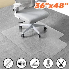 Office Chair Mat Computer Desk Chair Mat for Carpet Floor w/Extended Lip 36"x48"