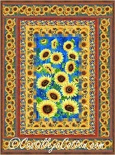 Wild Sunflowers Quilt Pattern by Castilleja Cotton