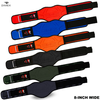 Weight Lifting Belts Fitness Gym Workout Neoprene Inch Wide Support Brace  UK