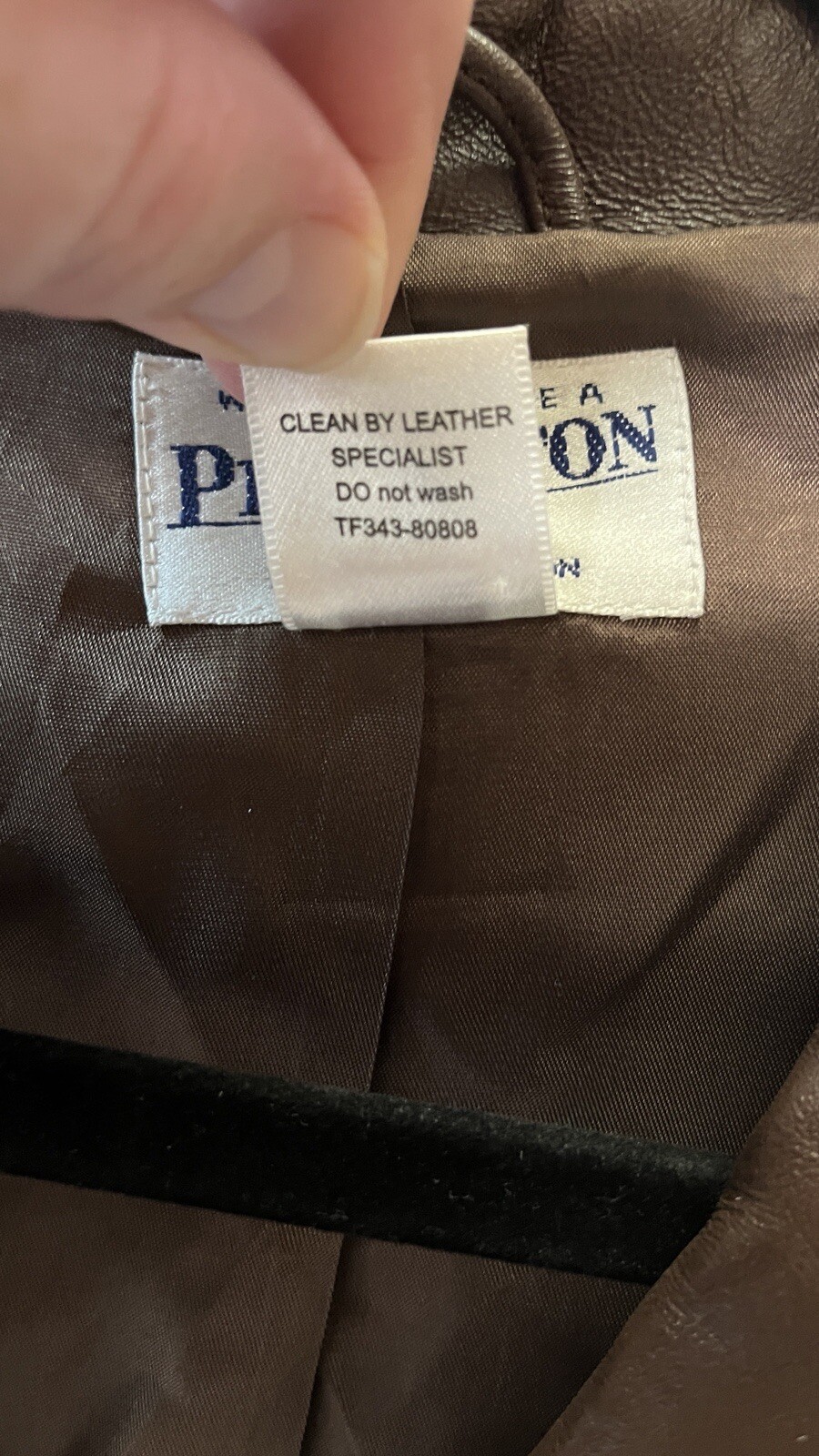 Pendleton Leather Jacket XL 3 Button Brown Acetat… - image 4