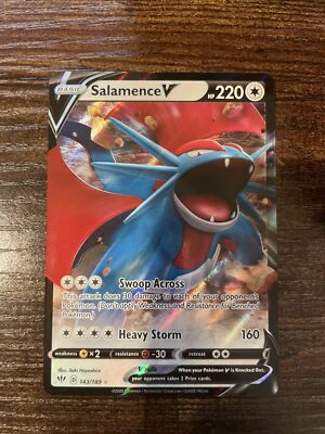 salamence v pokemon card value Salamence V Ultra Rare - 143/189 Darkness Ablaze - Pokemon TCG