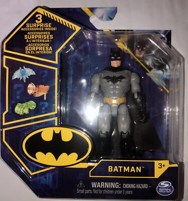 2021 DC Batman 4'' Action Figure w/ 3 Surprise Accessories Spin Master BRAND NEW