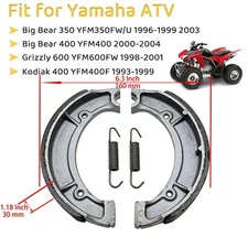 Rear Brake Shoes Fit Yamaha YFM350 Big Bear 350 400 & Kodiak 400 & Grizzly 600