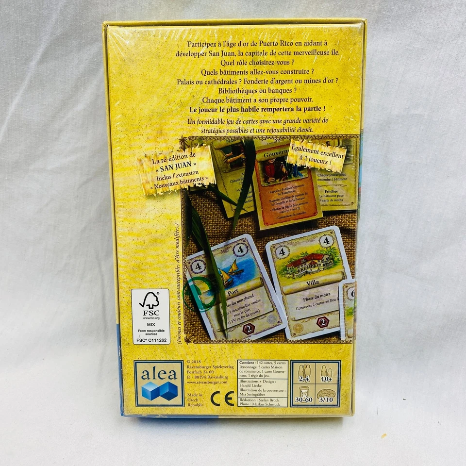 Puerto Rico Le Jeu de Cartes San Juan Card Game Alea Ravensburger 2018 New SW - Image 2 of 2