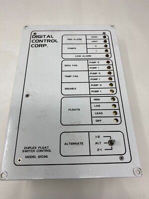 Digital Control Company 12036 Duplex Float Switch Control USED