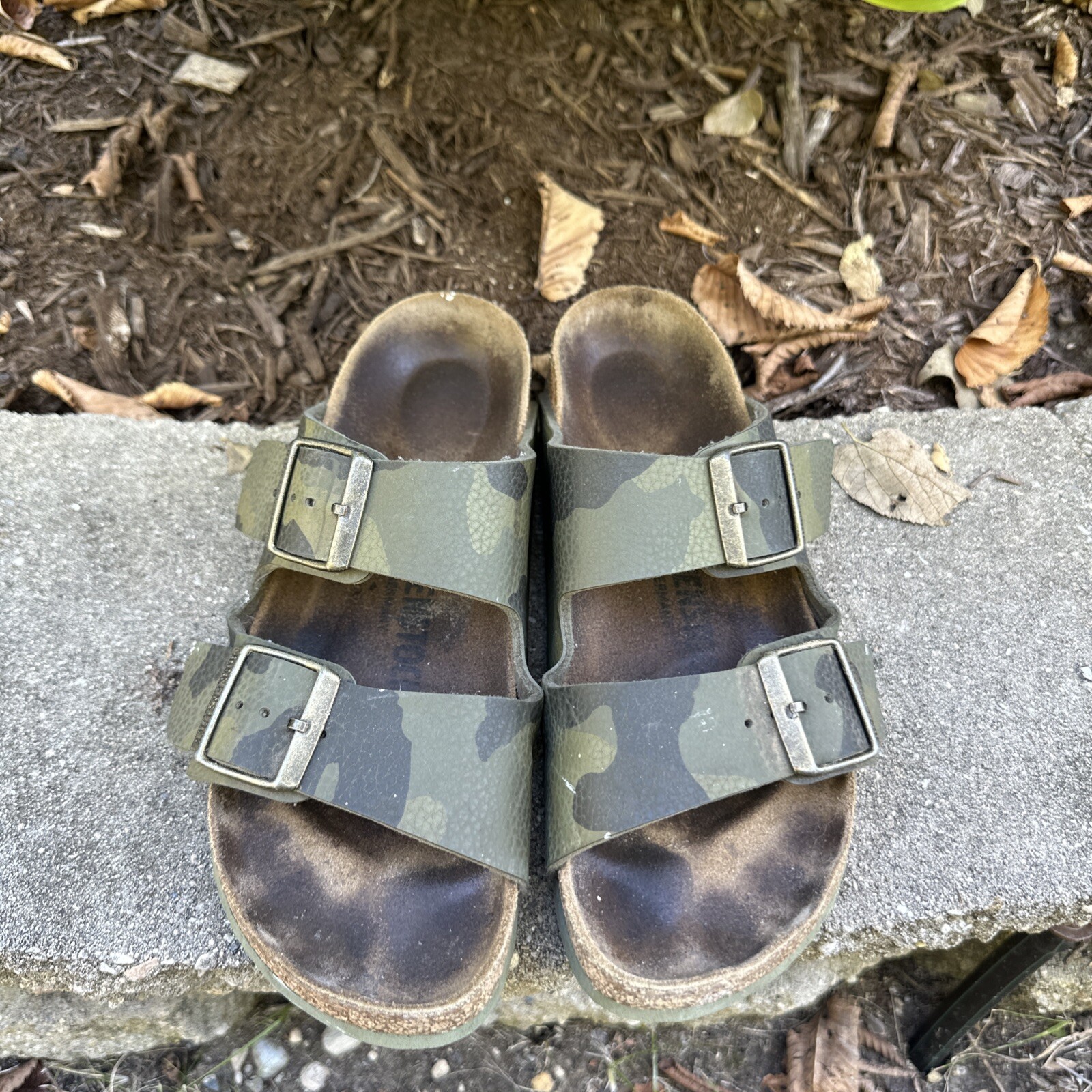 Birkenstock Arizona Birko-Flor 37 Desert Soil Camo Green Soft