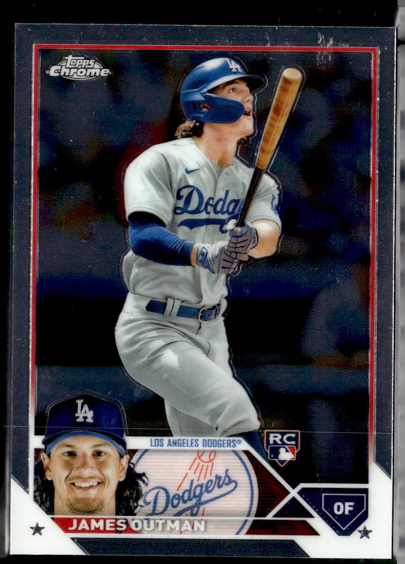 2023 Topps Chrome #81 James Outman Rookie Los Angeles Dodgers