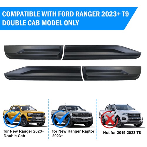 Türaufsätze Seitenleisten Prallschutz für Ford Ranger 2023-2024 T9 Raptor - Bild 2 von 10
