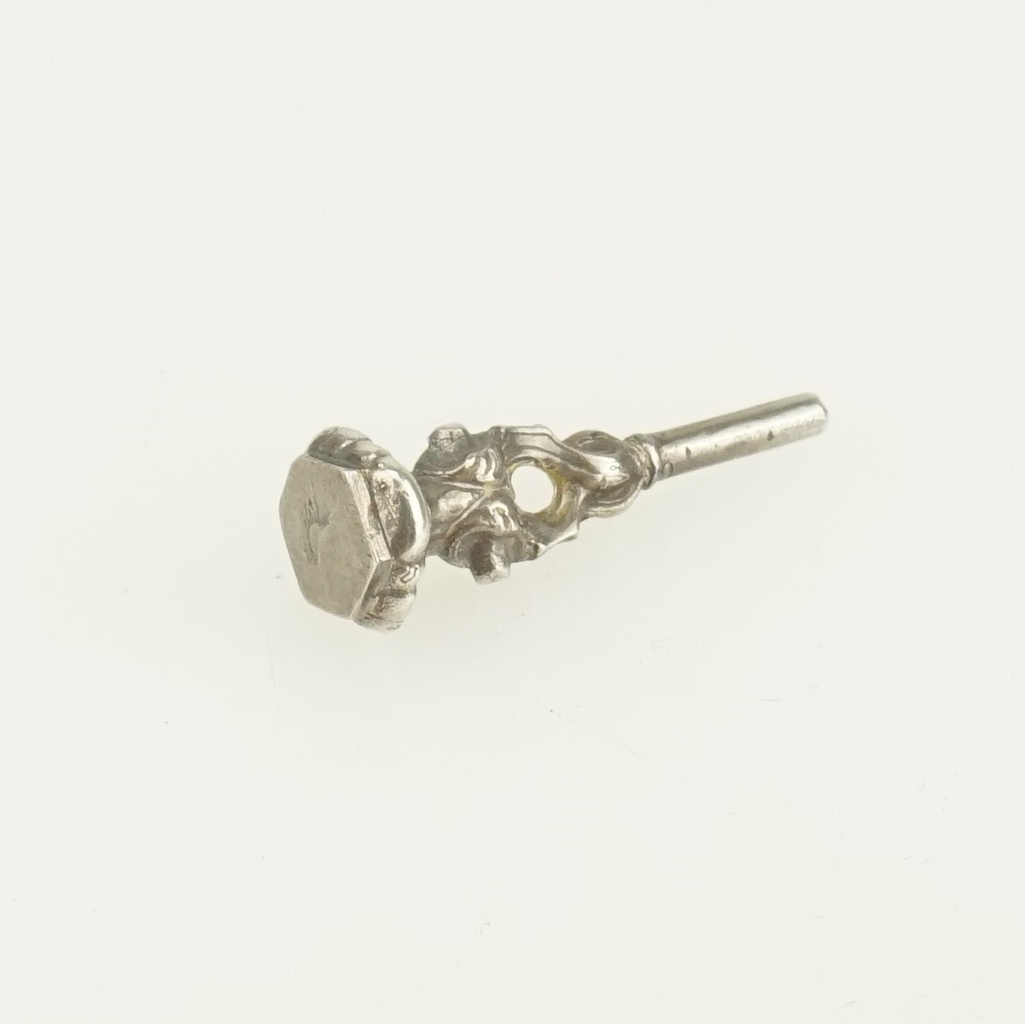 Rare! Solid Silver Pocket watch Winding Key Men's… - image 3