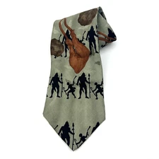 Vintage David And Goliath Necktie Eagles Wings Tie Silk Neck Tie 58" x 3.75" Tie