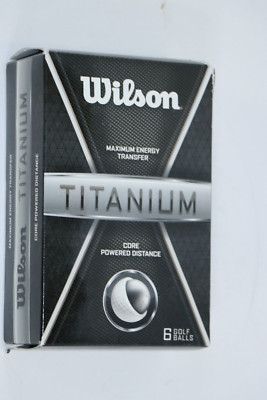 WILSON MAXIMUM ENERGY TRANSFER CORE POWERED DISTANCE TITANIUM 6-PACK GOLF BALLS