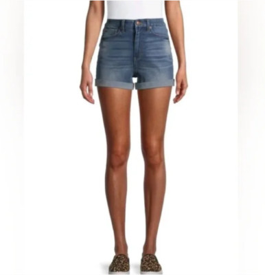 No Boundaries - Juniors High Rise Curvy Mom  Shorts - Size 15