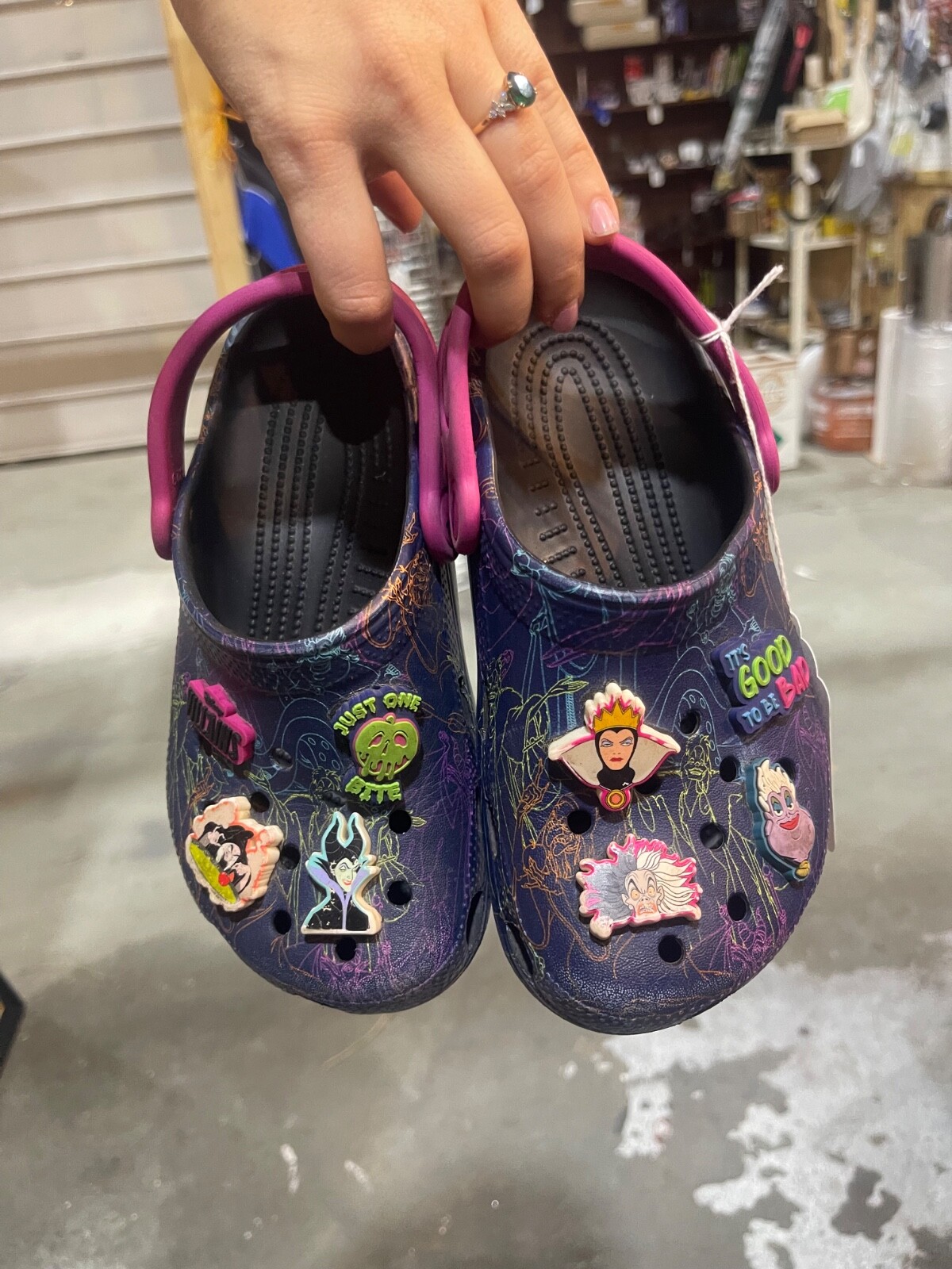 Disney Villains Crocs for Kids Size 1