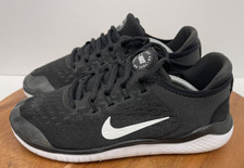 Nike Free RN 2018 GS AH3451 003 5.5 Y Black White Kids Youth Grade School