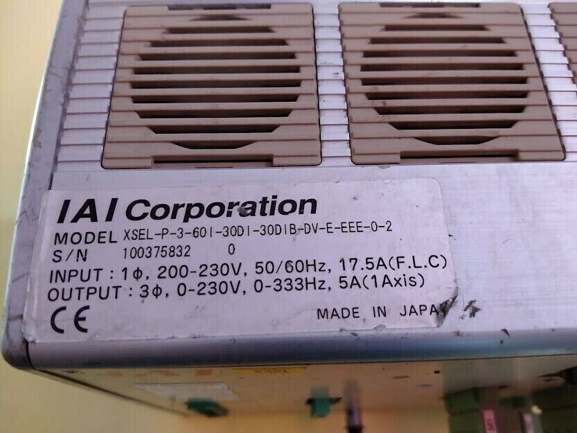 IAI XSEL-P-3-60I-30DI-30DIB-DV-E-EEE-0-2 IAI X-SEL IAI XSEL-P-3-60I-30DI-30DIB-DV-E-EEE-0-2 IAI X-SEL