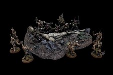 Warhammer 40k Battlefield Army Forge World Conversion Terrain Barricade / Ruins