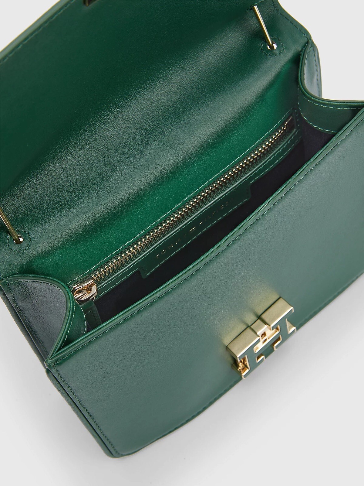 TOMMY HILFIGER LEATHER PUSH LOCK CROSSOVER BAG image 4