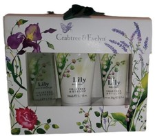 Crabtree Evelyn Lily 3 Piece Gift Set Body Cream, Body Lotion, Shower Gel