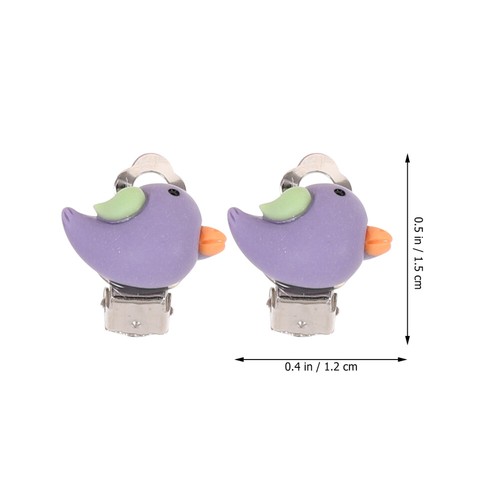 10 Pairs Kids Clip On Earrings Decorative Jewelry Dress Up Earrings for Girls - Picture 8 of 12