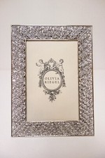 OLIVIA RIEGEL Crystal "Silver Florence" 4x6 Photo Frame New in Box