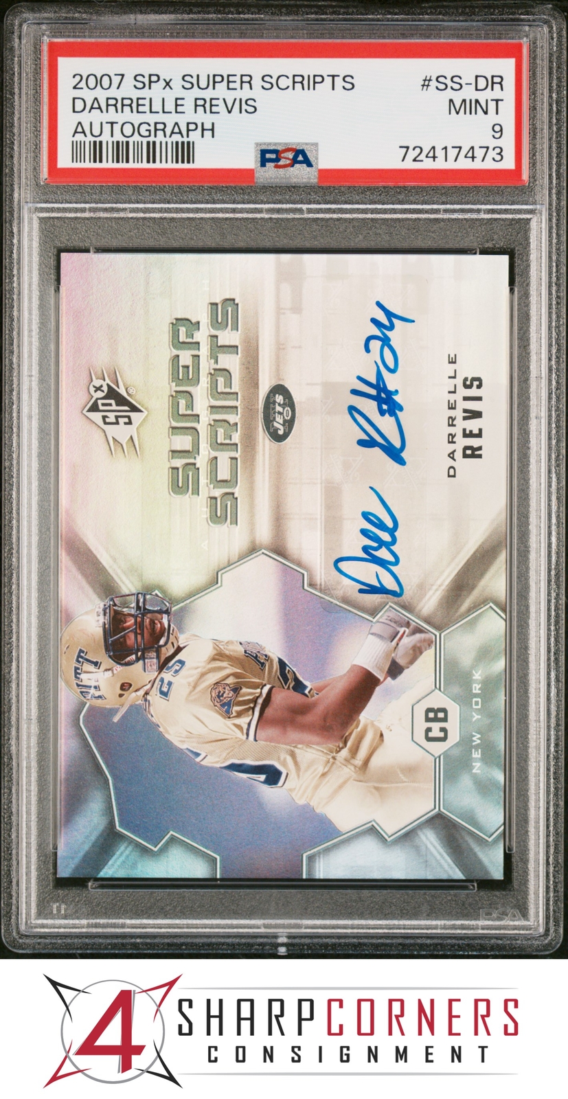Darrelle Revis SPx Super Scripts Autograph #SSDR Base