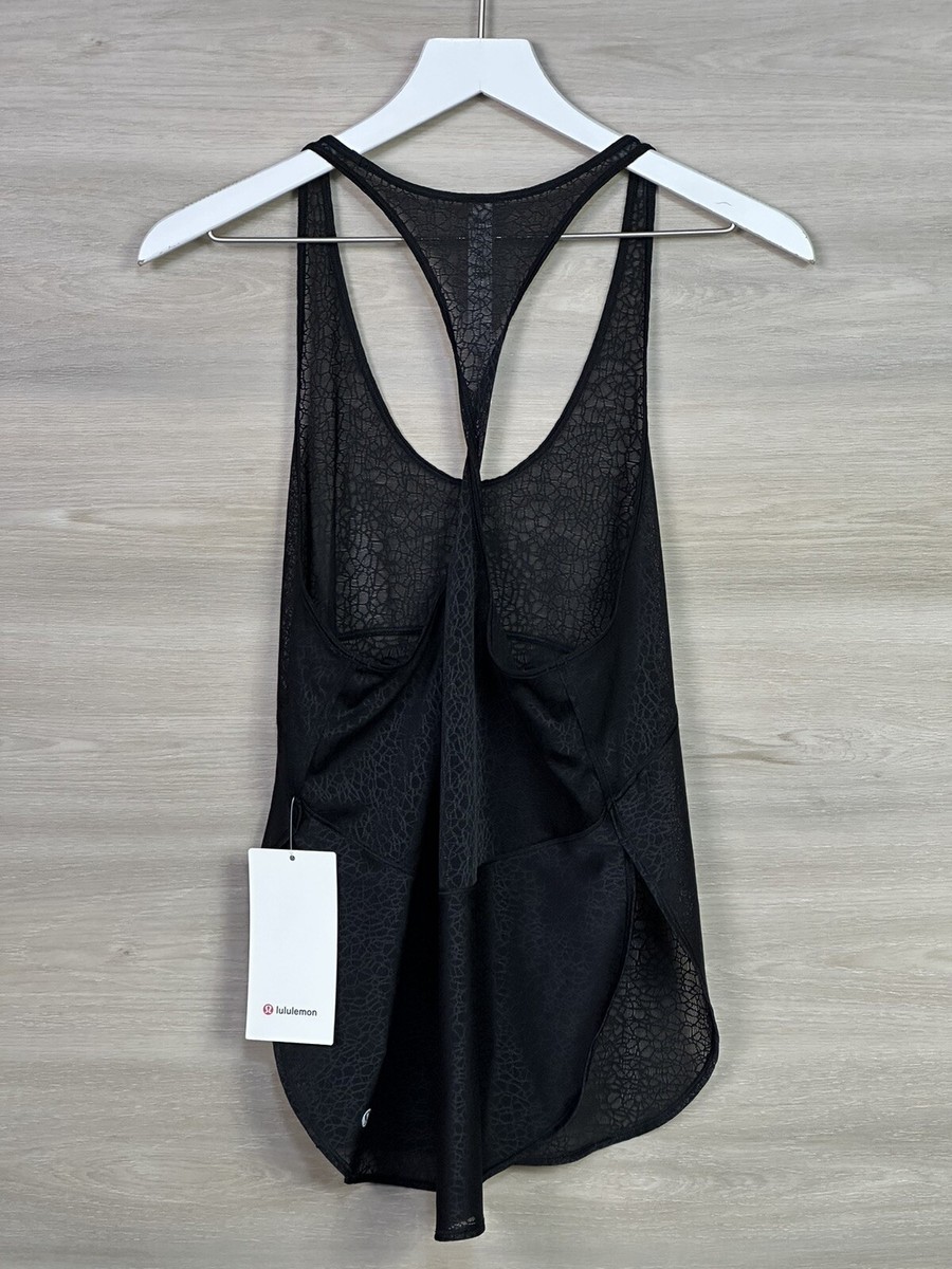 lululemon black サイズ8 twist tank Lululemon Twist & Train Tank - Black (First Release) - lulu