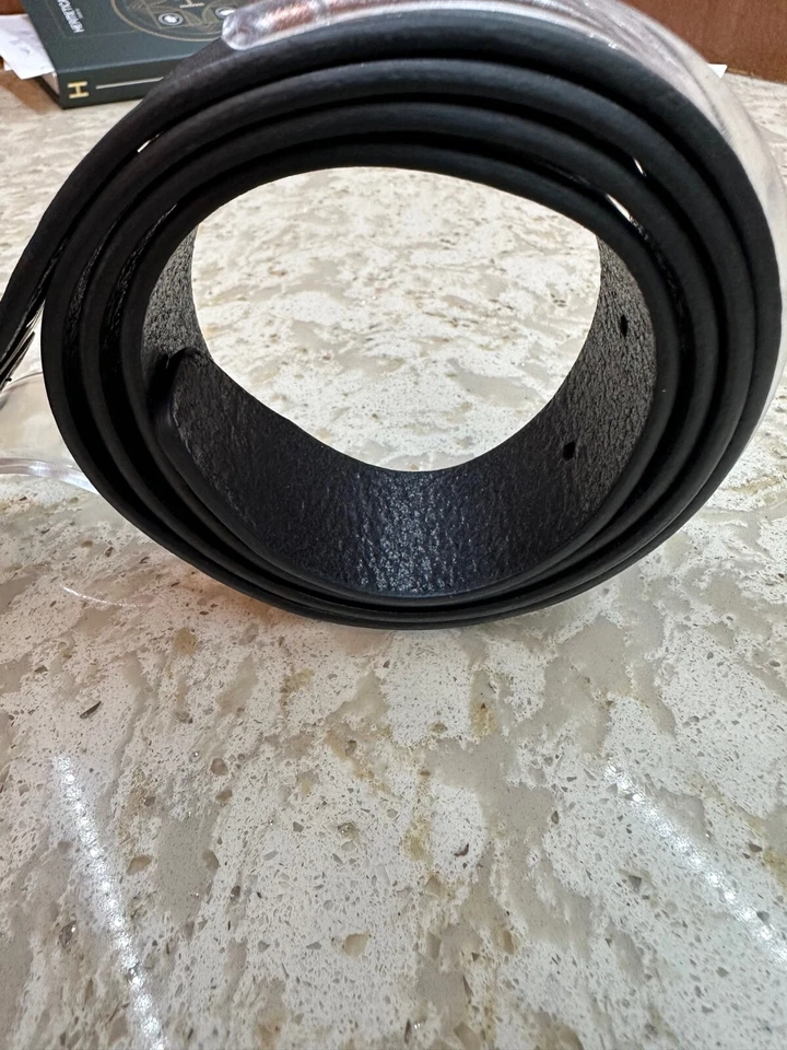 Hugo Boss Cinturón Italiano-Cuero con Hebilla Vintage Rutenio Oscuro JOR-V NEGRO Foto 4 de 4