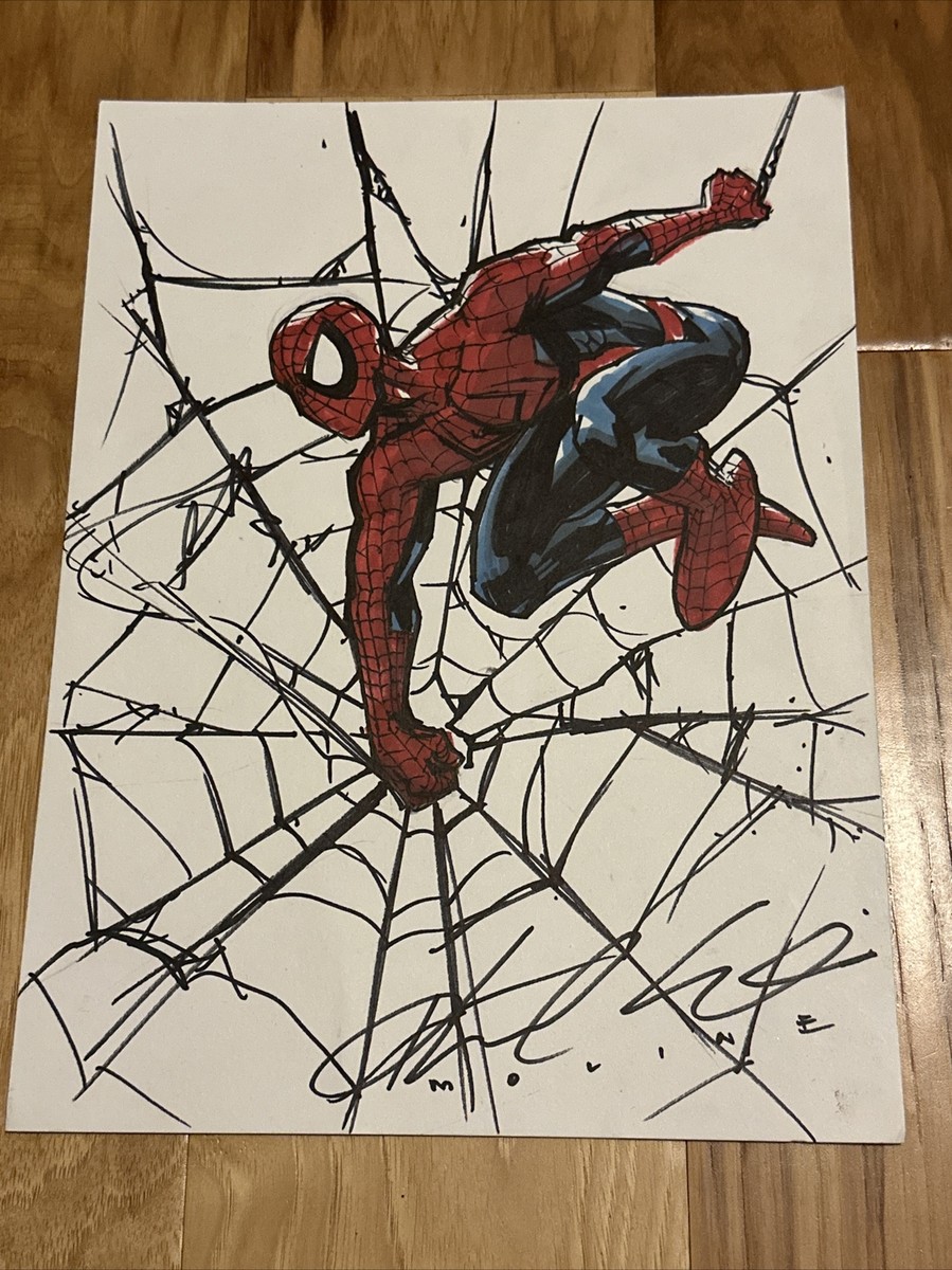 Spider-Man. Original, Marker, comic art, sketch, drawing
