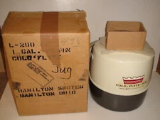 Vintage 1950s Insulated Cold Flyte Jug - 1 Gallon with Original Box - Never Used