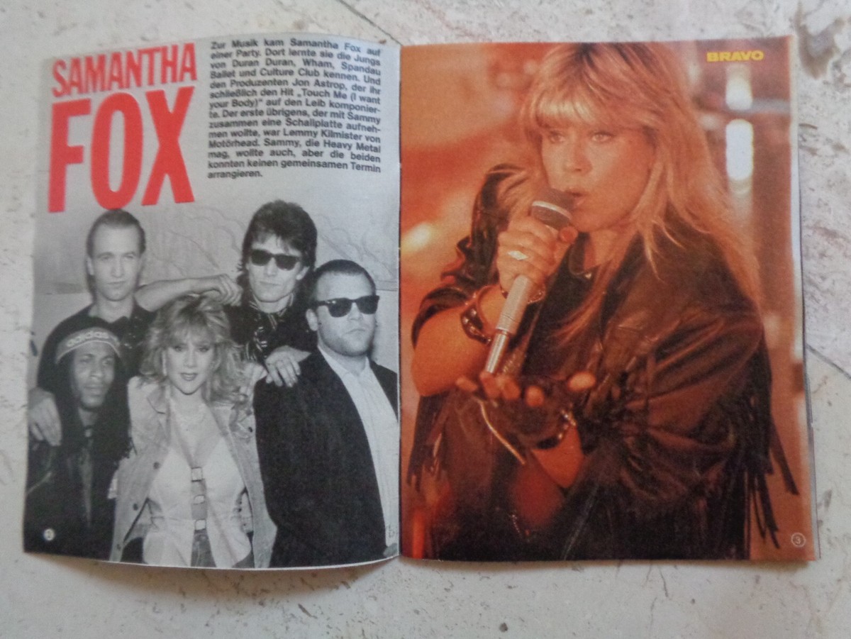 SAMANTHA FOX rare 80s MINIATURE vintage SPECIAL cover magazine SAM