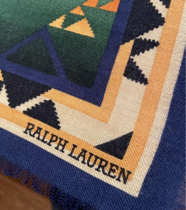 Ralph Laurenco scarf native pattern Multi Colors … - image 4