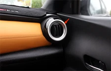 Front Side Air Outlet Ring Cover Trim For 2016-2020 Nissan Kicks Steel Matte