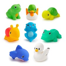 KIDS BATH SQUIRT TOYS 8 Pack Toddlers Baby Toy