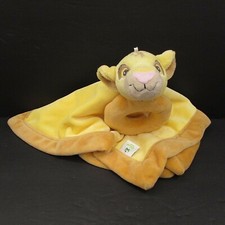 Disney Baby Simba Lovey Rattle The Lion King 14" Security Blanket