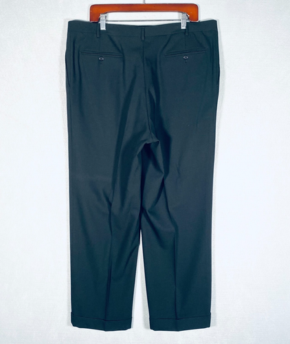 Canali Suit Mens 46R Black Wool 2 Piece 38x29 Italy - Picture 20 of 21