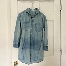 Everlane Denim Shirt Dress Size XS for Women_ Light Blue