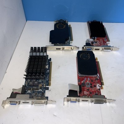 Lot Of 4 Full Size 1GB-4GB PCI-e  Video Card with HDMI