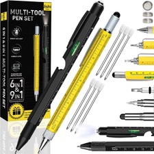 Multitool Pen Set 2pcs Multi-Tool Pens Birthday Gifts for Men Dad Gifts for Dad