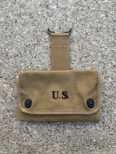 WW1 US Army Squad Leader Field Gear Pouch Original 1918 Dated AEF