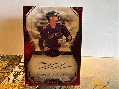 2025 Topps Tier One - Tier One Talent Autographs Brenton Doyle Red Foil /25