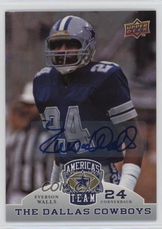 2009 Upper Deck America's Team Auto Everson Walls #40 Auto 1q7