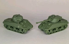 2 Pack - HO Scale - British Sherman Firefly VC - Olive Green 1:87 Scale Model